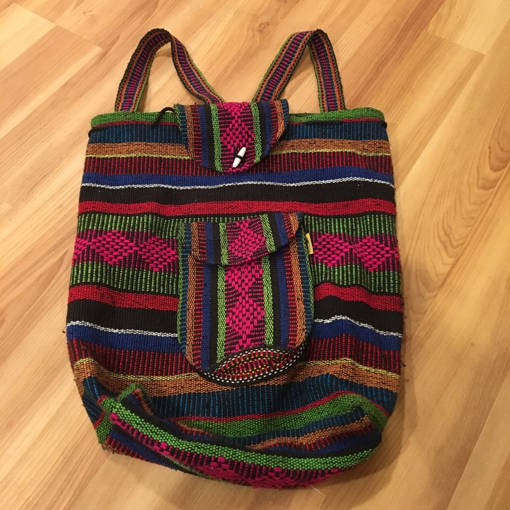 Mexican Blanket Backpack Beachbag